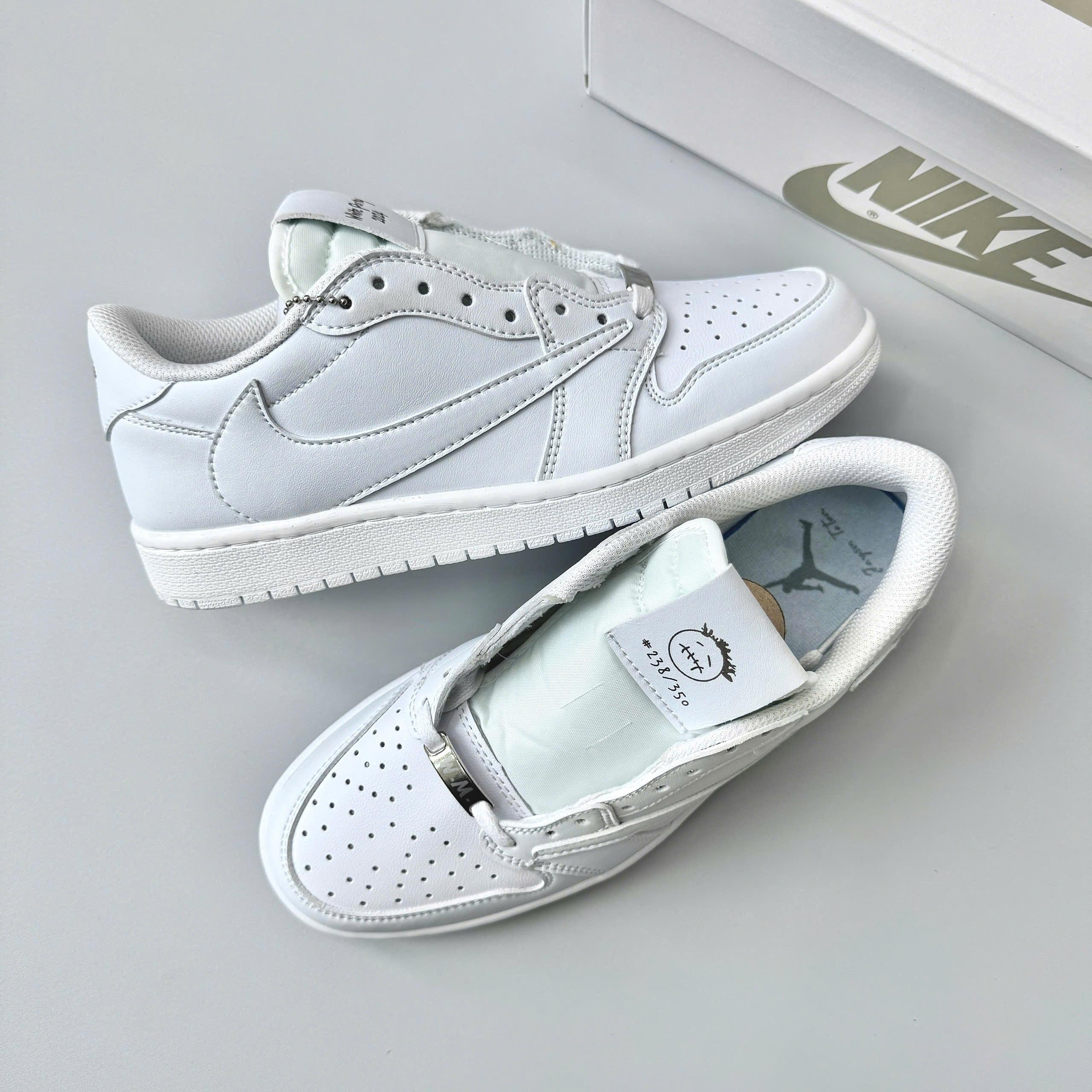 Giày Nike Air Jordan 1 Low x Travis Scott White Party [ Unisex ]