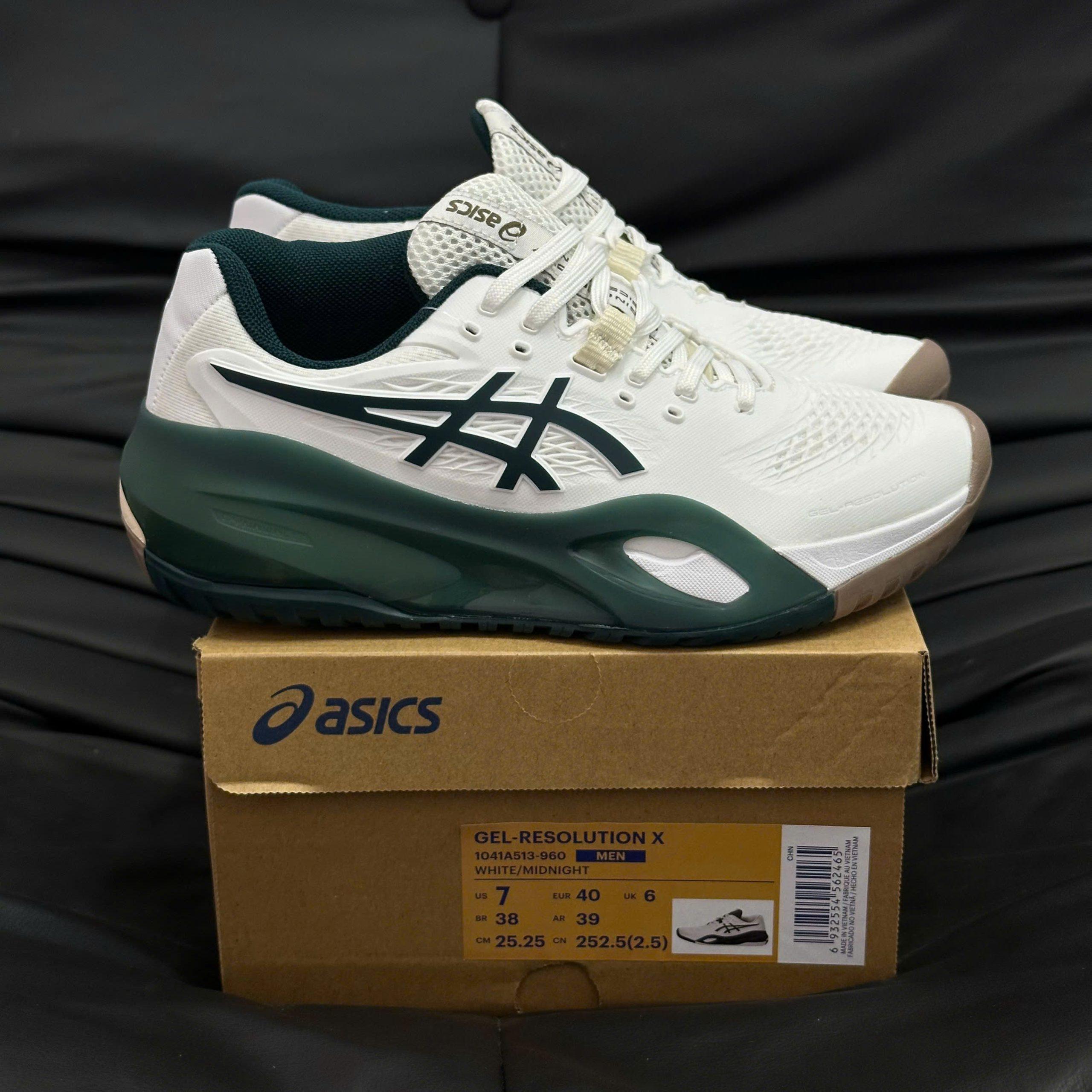 Giày Asics Gel-Resolution X ‘White Saxon Green’