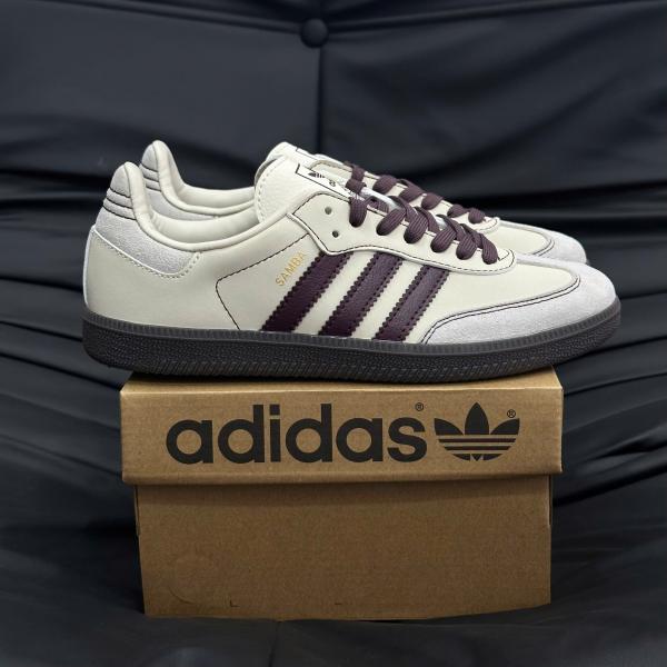 Giày Adidas Samba OG ‘Wonder White Maroon’