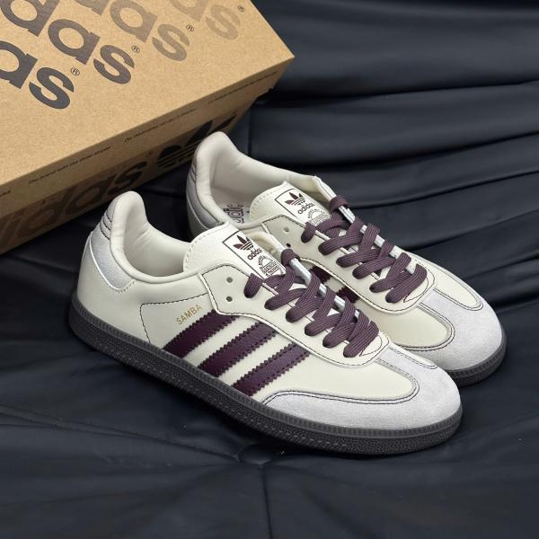 Giày Adidas Samba OG ‘Wonder White Maroon’