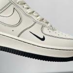 Giày Air Force 1 x Supreme Màu Trắng Viền Đen