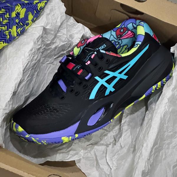 Giày Asics Gel-Resolution x Padel L.E. ‘Black Energy Aqua’