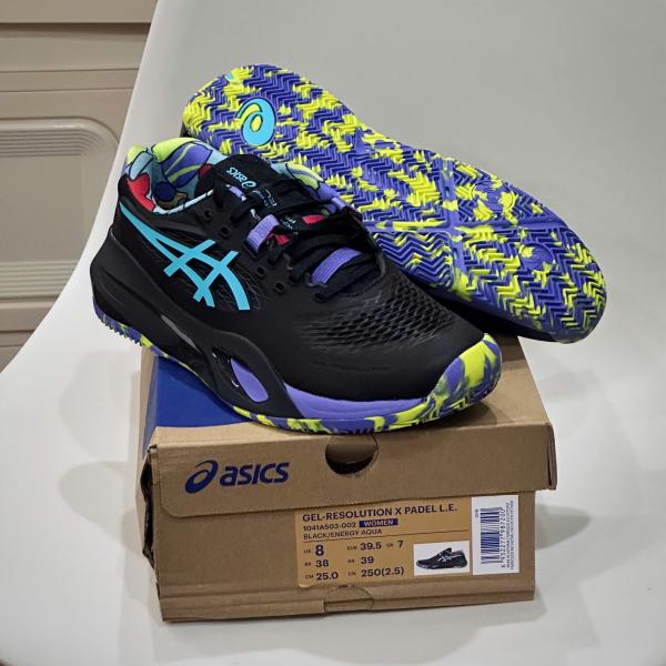 Giày Asics Gel-Resolution x Padel L.E. ‘Black Energy Aqua’