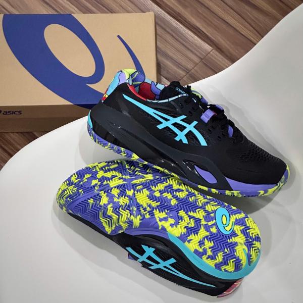 Giày Asics Gel-Resolution x Padel L.E. ‘Black Energy Aqua’