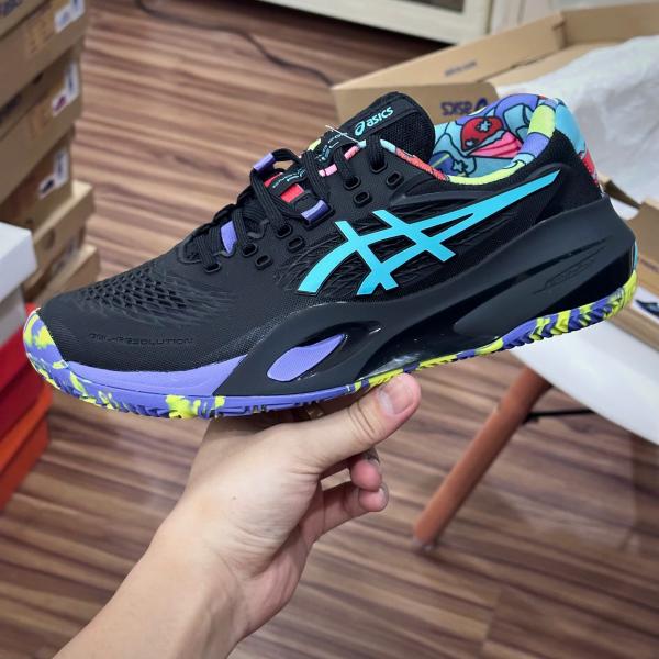 Giày Asics Gel-Resolution x Padel L.E. ‘Black Energy Aqua’