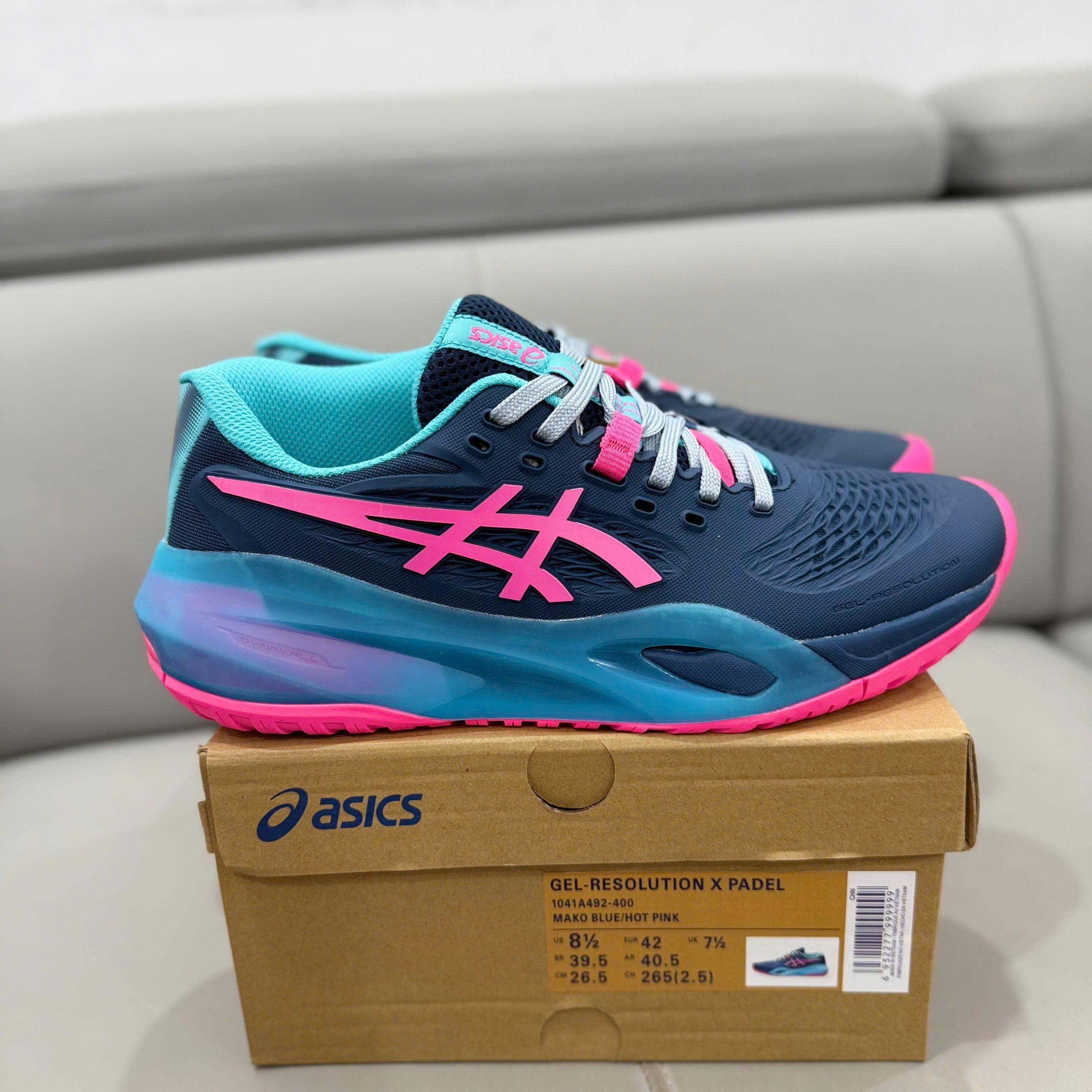 Giày Asics Gel-Resolution x Padel ‘Mako Blue Hot Pink’