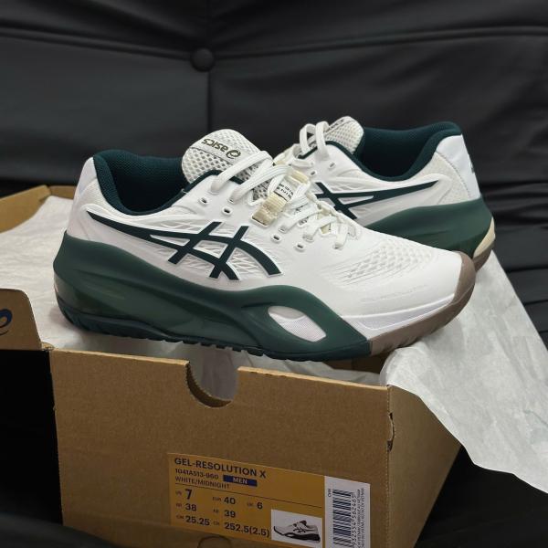 Giày Asics Gel-Resolution X ‘White Saxon Green’