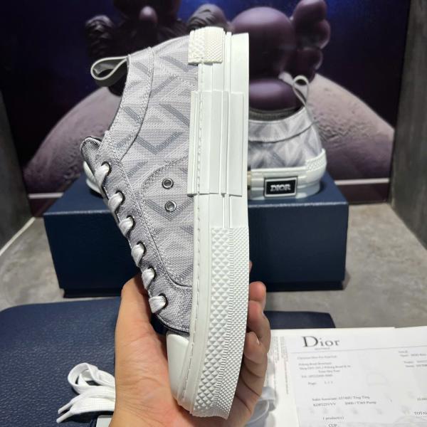 Giày Sneaker Nam Dior B23 Low-Top Dior Gray CD Diamond Canvas