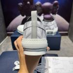 Giày Sneaker Nam Dior B23 Low-Top Dior Gray CD Diamond Canvas