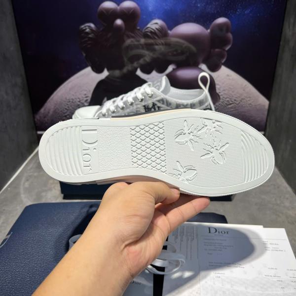 Giày Dior B23 Low-top Sneaker 'White Black Dior Oblique Canvas'