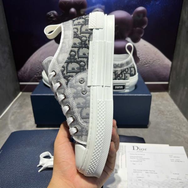 Giày Dior B23 Low-top Sneaker 'White Black Dior Oblique Canvas'