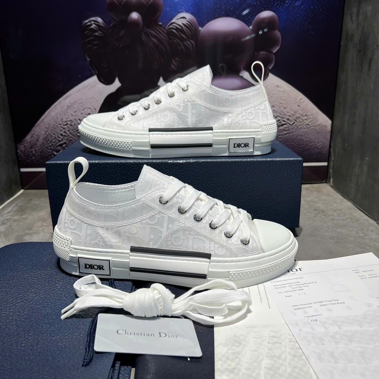 Dior B23 Giày Dior B23 Low ‘White Dior Oblique’