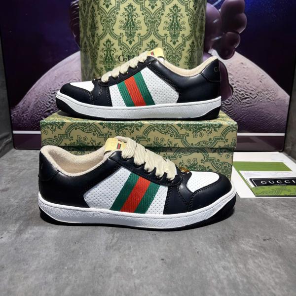 Giày Gucci Screener Sneaker ‘Black White’