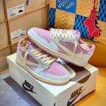 Giày Jordan 1 Low OG Travis Scott Màu Hồng Shy Like Auth