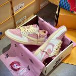 Giày Jordan 1 Low OG Travis Scott Màu Hồng Shy Like Auth