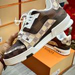 Giày Louis Vuitton LV Trainer #54 Damier Ebene Multi Like Auth