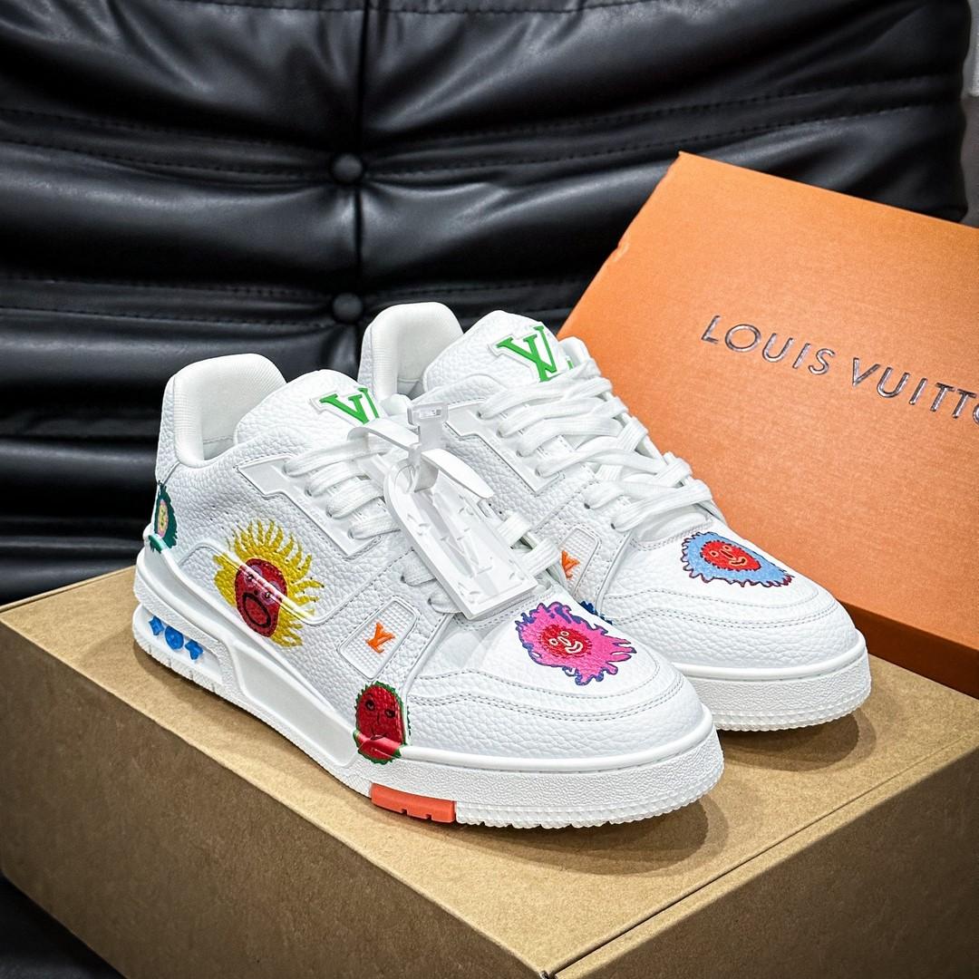 Giày Louis Vuition Trainer White  Best Quality