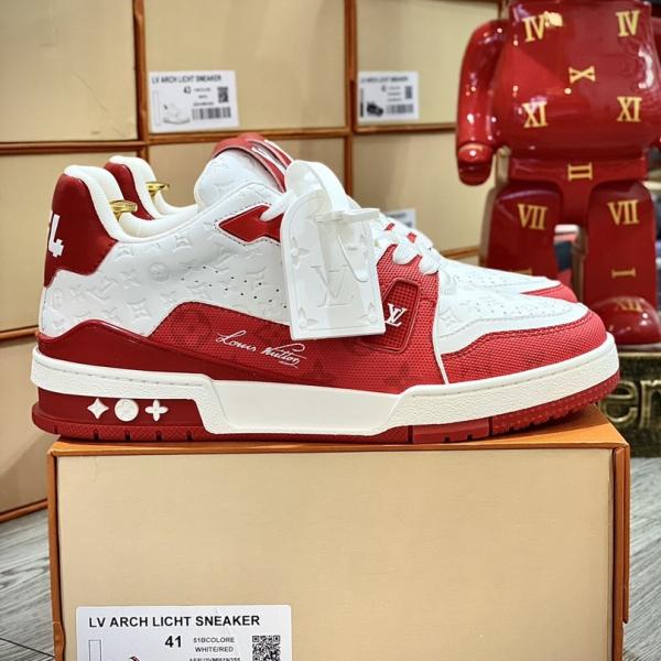 Giày Louis Vuitton LV Trainer #54 Red White Best Quality
