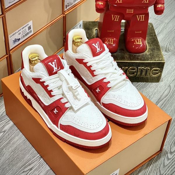 Giày Louis Vuitton LV Trainer #54 Red White Best Quality