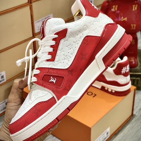 Giày Louis Vuitton LV Trainer #54 Red White Best Quality