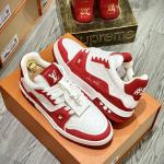 Giày Louis Vuitton LV Trainer #54 Red White Best Quality