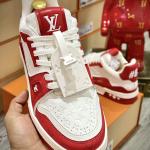 Giày Louis Vuitton LV Trainer #54 Red White Best Quality