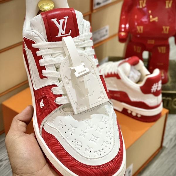 Giày Louis Vuitton LV Trainer #54 Red White Best Quality