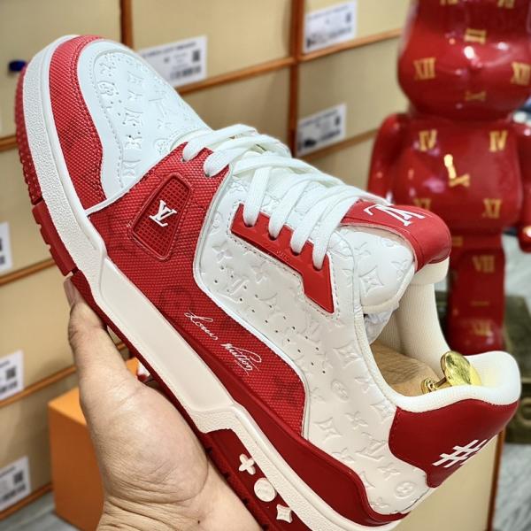 Giày Louis Vuitton LV Trainer #54 Red White Best Quality