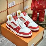 Giày Louis Vuitton LV Trainer #54 Red White Best Quality