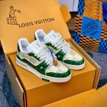 Giày Louis Vuitton LV Trainer #54 Damier Green Best Quality