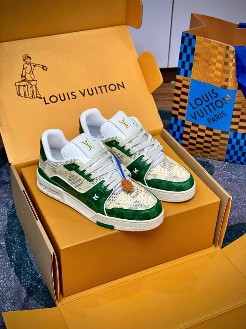 Giày Louis Vuitton LV Trainer #54 Damier Green Best Quality