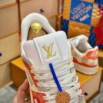 Giày Louis Vuitton LV Trainer #54 Damier Orange Best Quality