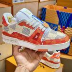Giày Louis Vuitton LV Trainer #54 Damier Orange Best Quality