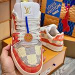 Giày Louis Vuitton LV Trainer #54 Damier Orange Best Quality