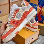 Giày Louis Vuitton LV Trainer #54 Damier Orange Best Quality