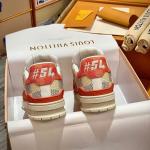 Giày Louis Vuitton LV Trainer #54 Damier Orange Best Quality