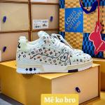 Giày Louis Vuitton Lv Trainer #54 Monogram-printed Grained Calf Leather Beige Best Quality