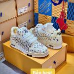 Giày Louis Vuitton Lv Trainer #54 Monogram-printed Grained Calf Leather Beige Best Quality