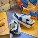 Giày Louis Vuitton LV Trainer Damier Denim Blue Best Quality