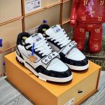 Giày Louis Vuitton Lv Trainer Monogram Black quai Velcro Best Quality