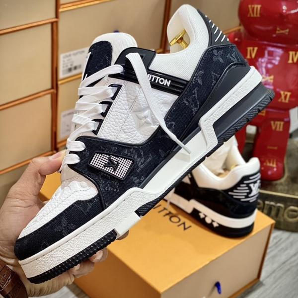 Louis Vuitton LV Trainer Monogram Denim Black Best Quality