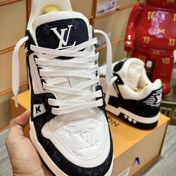 Louis Vuitton LV Trainer Monogram Denim Black Best Quality