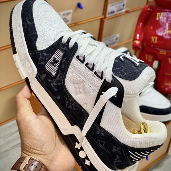 Louis Vuitton LV Trainer Monogram Denim Black Best Quality