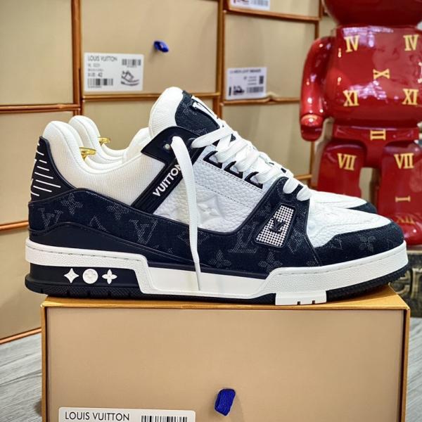 Louis Vuitton LV Trainer Monogram Denim Black Best Quality