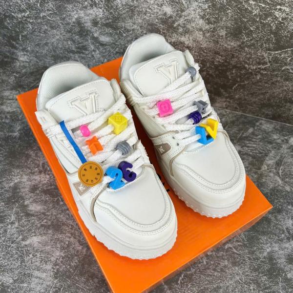 Giày Louis Vuitton Trainer Maxi White Trắng Best Quality