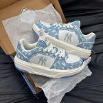 Giày MLB Korea Chunky Liner Denim Classic Mono New York Yankees Skyblue