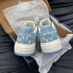 Giày MLB Korea Chunky Liner Denim Classic Mono New York Yankees Skyblue