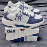 Giày MLB Korea Chunky Liner Denim Classic Mono New York Yankees Navy