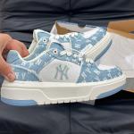 Giày MLB Korea Chunky Liner Denim Classic Mono New York Yankees Skyblue