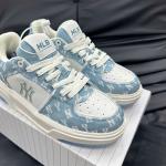 Giày MLB Korea Chunky Liner Denim Classic Mono New York Yankees Skyblue